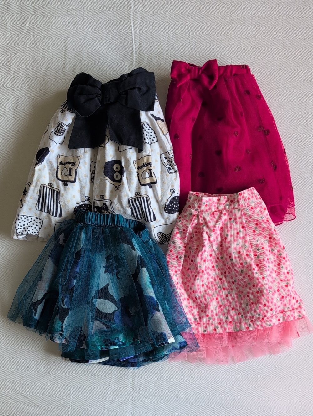 2T Toddler Girl 4-Pack Skirt Bundle Next UK Gymboree Baby Gap Tulle Tutu Lot